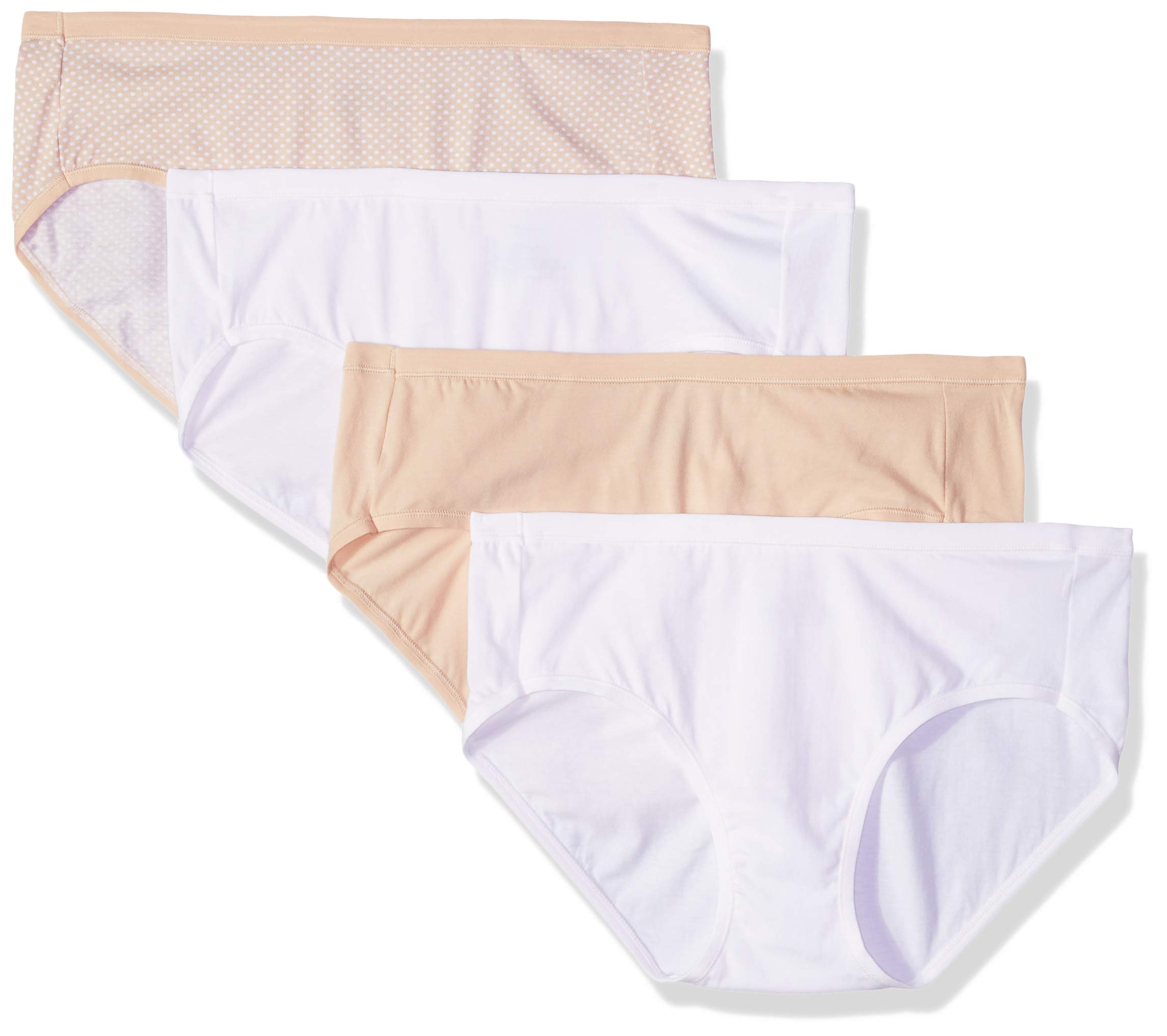 Hanes Womens 4-Pack Cotton Stretch Cool Comfort Hipster Panties