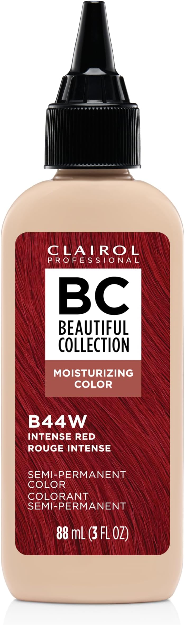 Beautiful Collection Hair Color, 44W Intense Red, 3 oz.