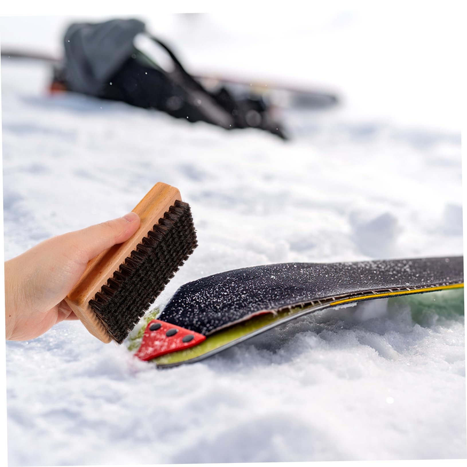SUPVOX 3pièces Brosse à Fartage pour Skis Outil de Nettoyage et Polissage Accessoire de Ski Manuel de Brosses pour Snowboard
