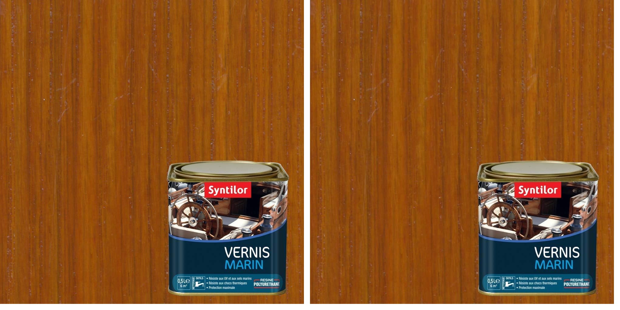 Vernis Marin Syntilor Ambré anti-écaillement pour réparer et protéger les bois abîmés