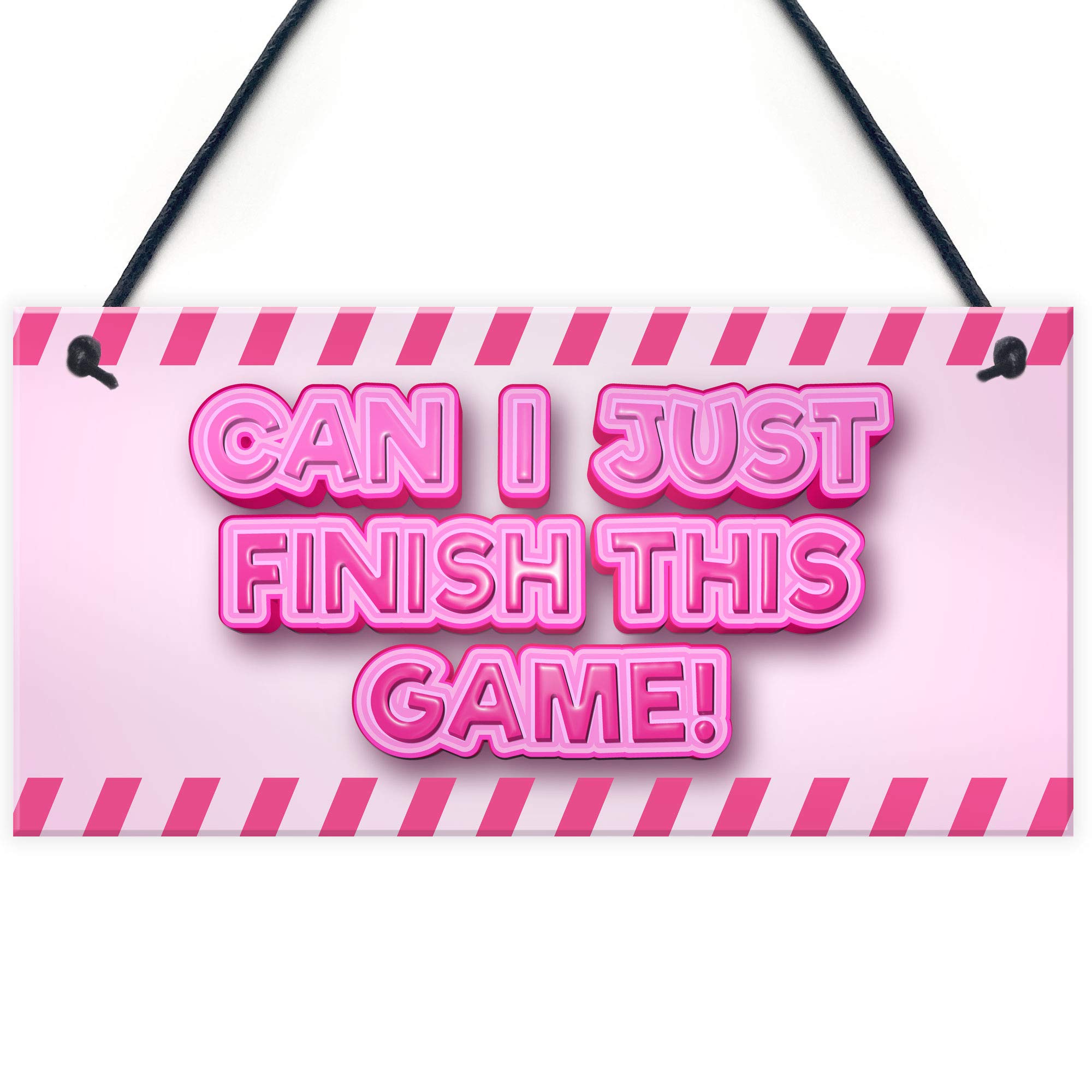 Funny Pink Gaming Sign For Girls Bedroom Gaming Gift For Daughter Sister