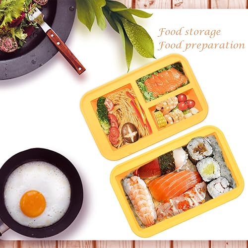 Miniatura 9 de Bongpuda Contenedores de almacenamiento de silicona para congelador con tapa, hace 4 bandejas perfectas para cubitos de hielo de 1 taza para