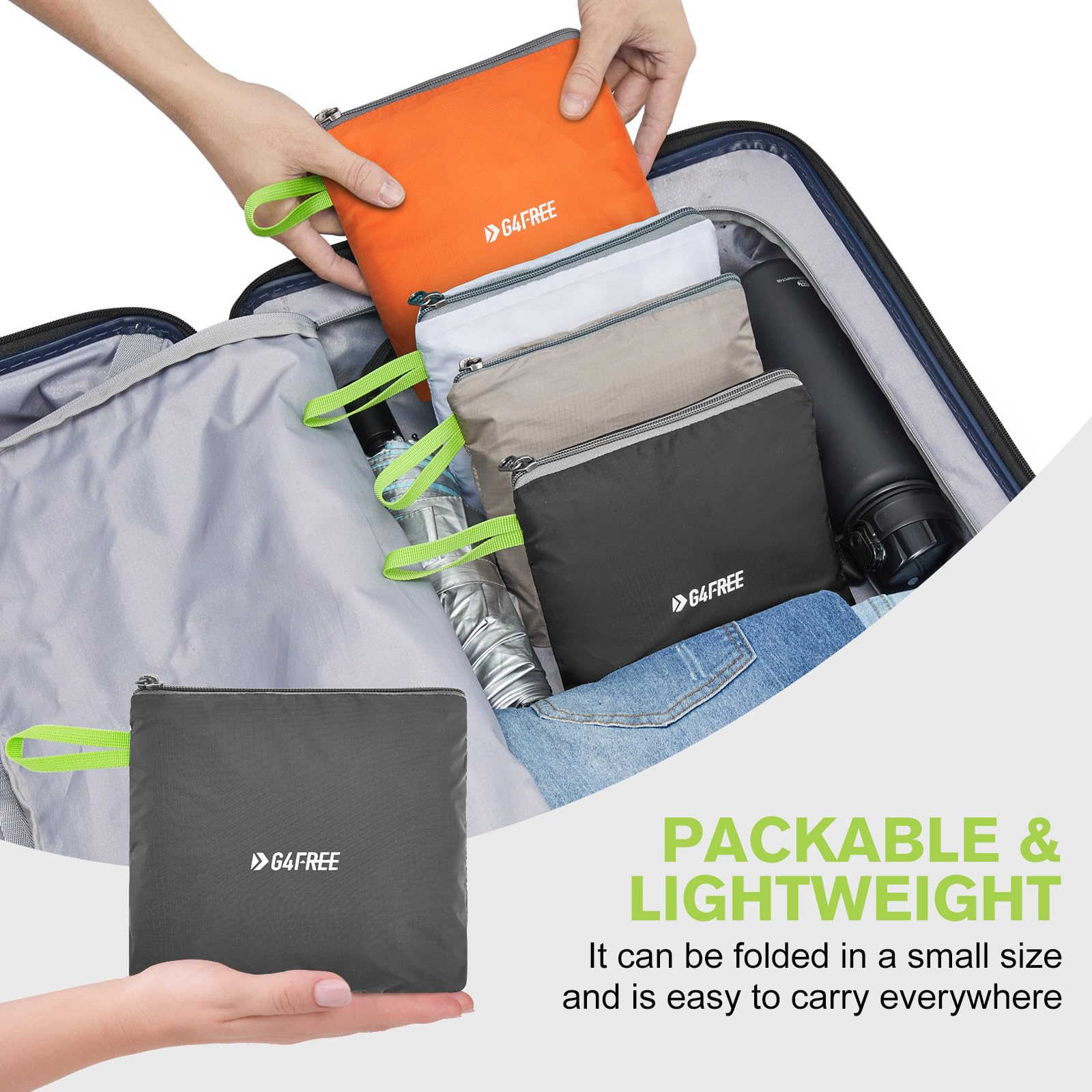 G4Free Wanderrucksack 25L - Leicht & Falbar Mit Trinkblasen-Anschluss