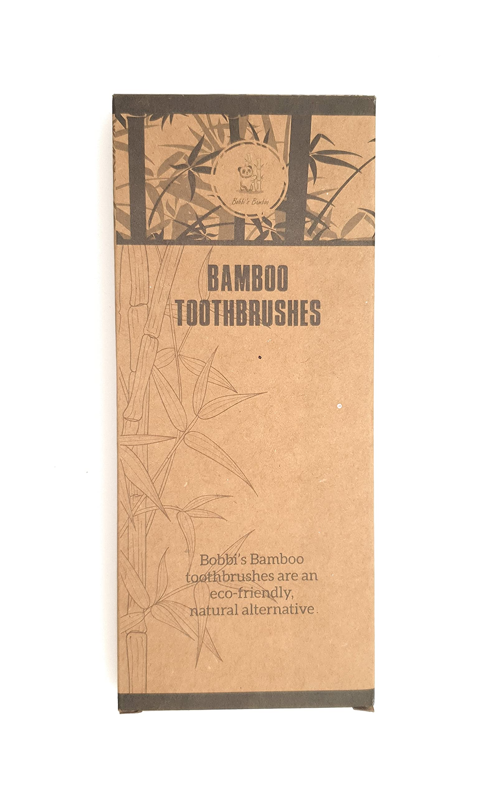 Bobbi's Bamboo Toothbrushes| 4 Pack| Natural| Biodegradable| Eco-Friendly