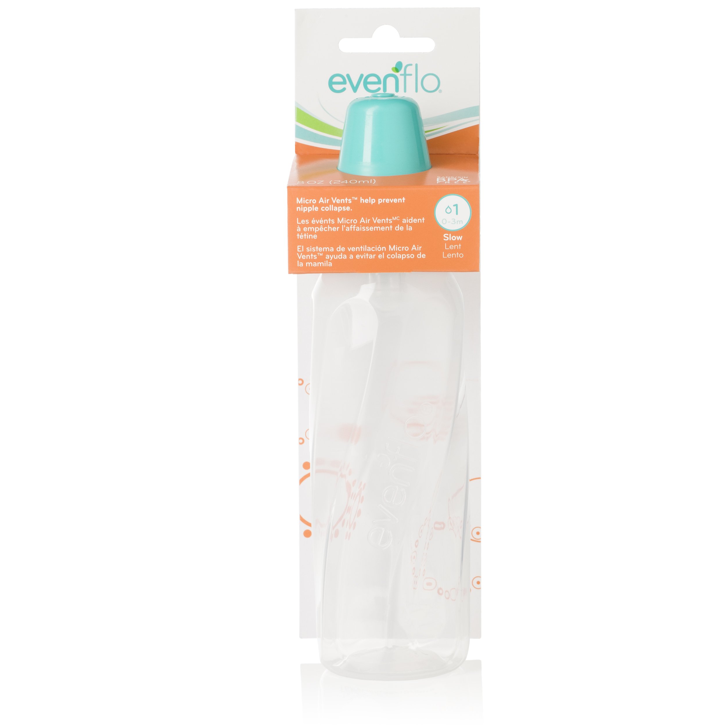 Evenflo Classic Clear Bottle without BPA, 8 Ounce : Baby Bottles : Baby