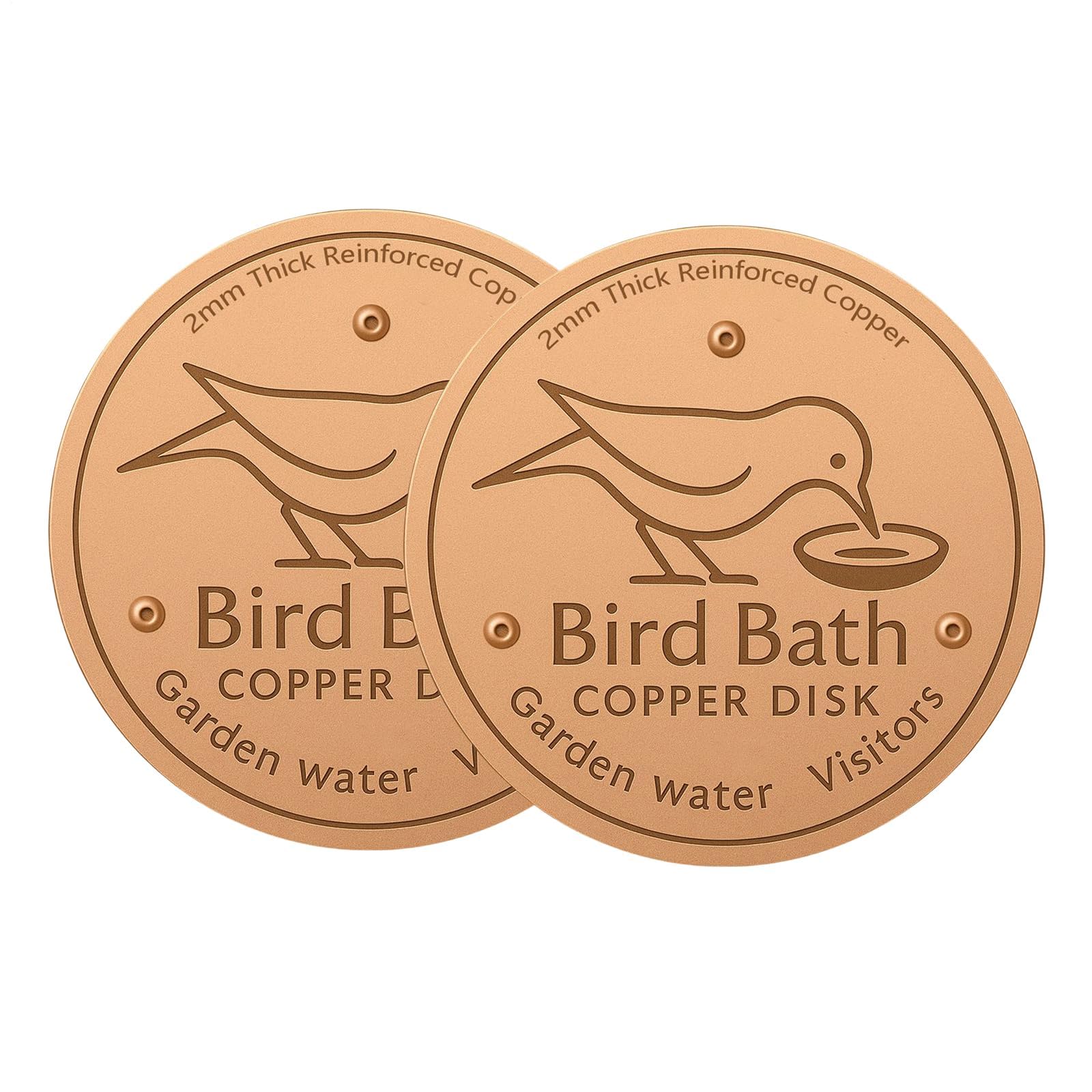 Limpiador de baños de cobre seguro para pájaros agua limpia sin químicos 3 uds