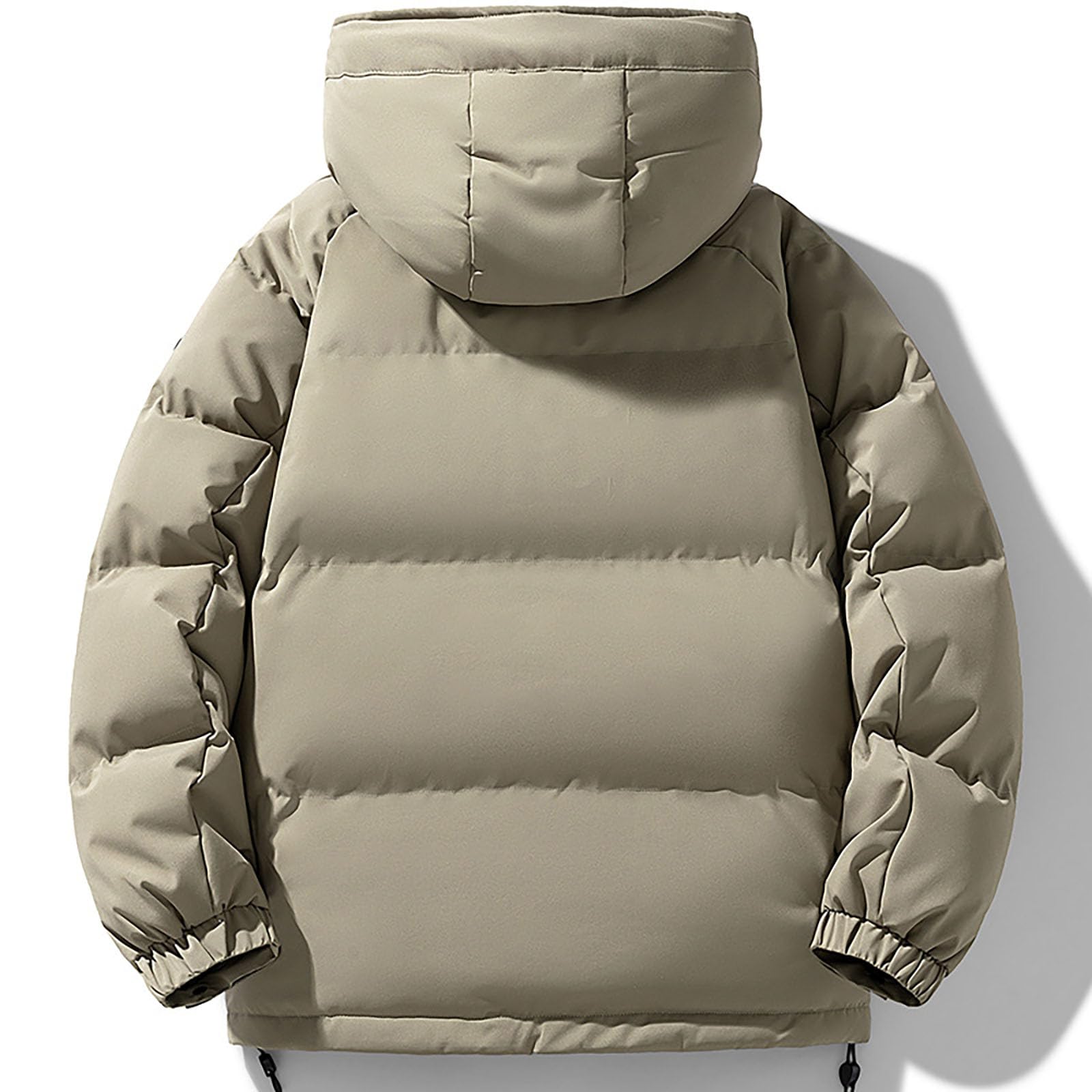 Piumino da uomo con cappuccio spessa e calda giacca trapuntata autunno inverno piumino imbottito giacca invernale casual outdoor campeggio escursionismo giacca termica corsa