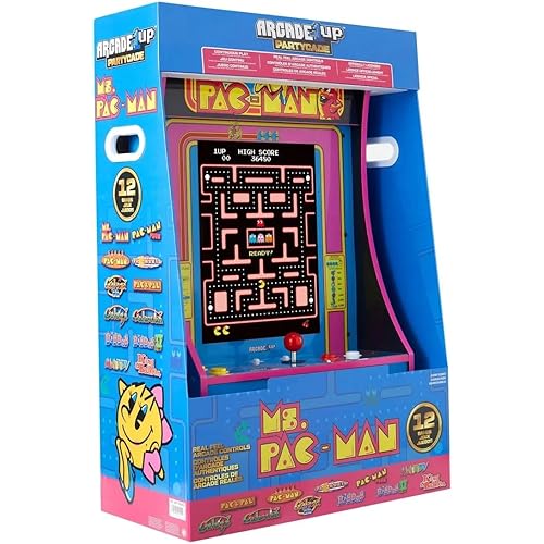 ARCADE1UP MS PAC-Man PARTYCADE 8 Games in 1 Blue
