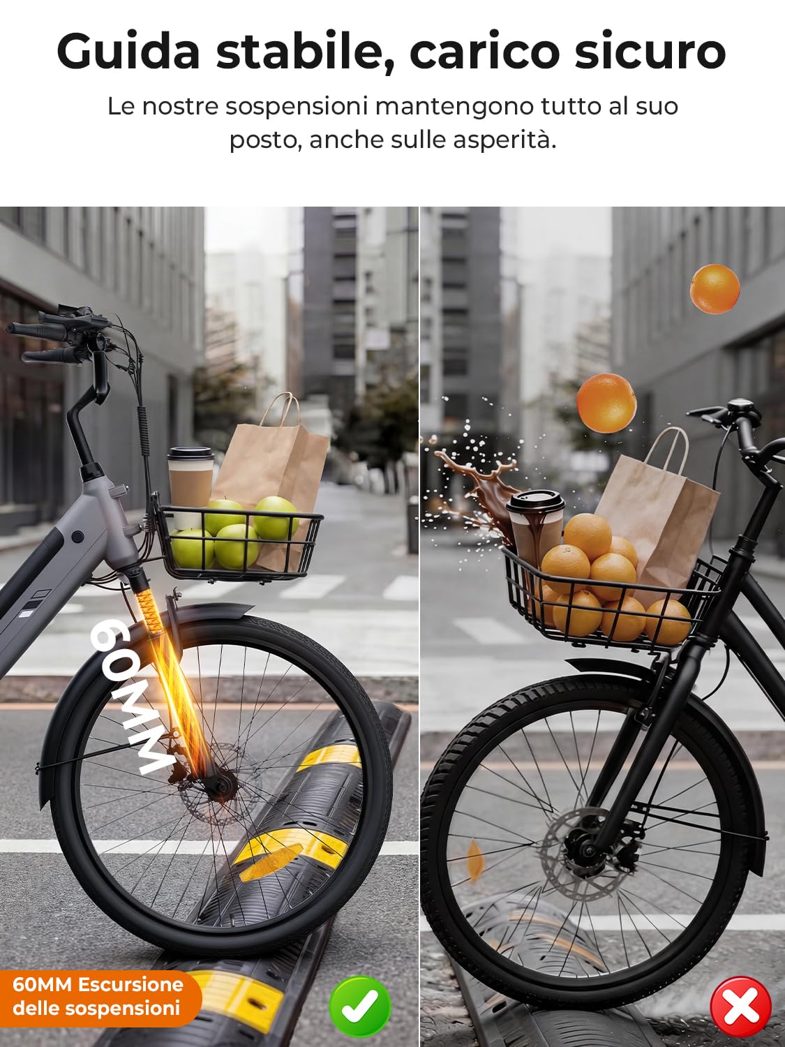 Touroll Bicicletta Elettrica, J1/J2 ST,Autonomia 100km,Batteria Rimovibile 15.6Ah, bicicletta elettrica uom, Motore 45 NM, 27,5''/26'' E-Bike