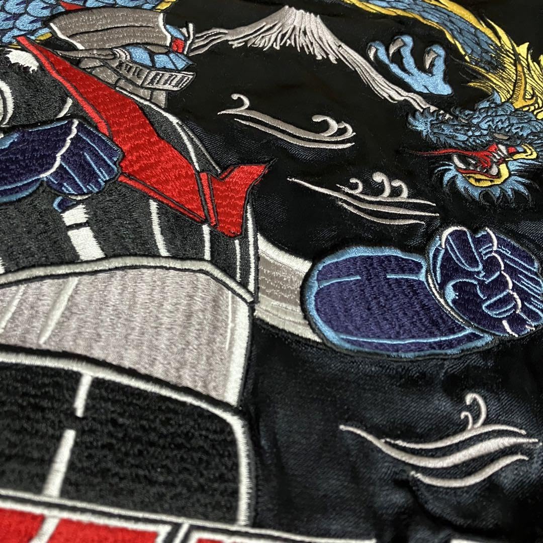 レア・極美品★パンクドランカーズ 虎 富士山 刺繍 スカジャン モザイク 楽天市場】スカジャン 匠・オオカミ刺繍 伝統工芸士の手振り刺繍
