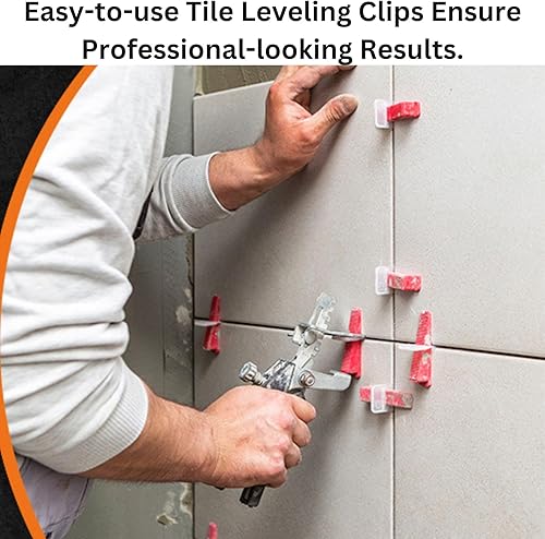 Miniatura 3 de GOOD XEN Sistema de nivelación de azulejos - (5,000 clips) Espaciadores de azulejos de 18 pulgadas ideal para pisos extensos y azulejos de pared -