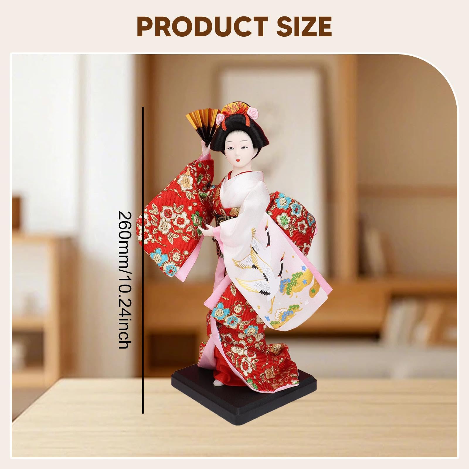 Amazon.co.jp: PEWETE 26cm 芸者着物人形 和風ドール 装飾 伝統日本