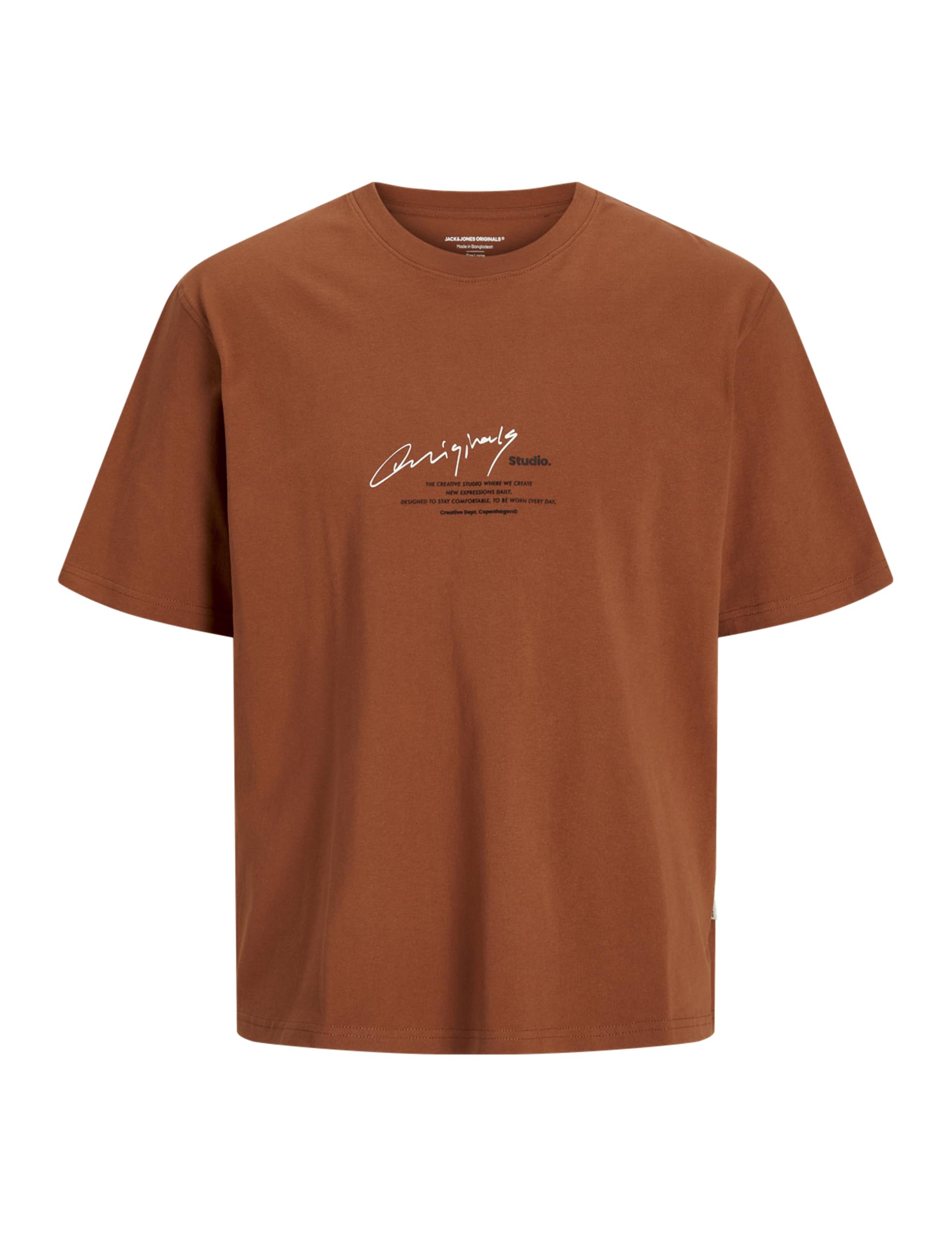 Jack & Jones Jormanchester Script Tee SS Crew Neck, Arabian Spice, M