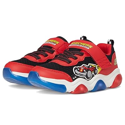 SKECHERS KIDS Mighty Glow 2.0 (Toddler) Boys Shoes Red/Black