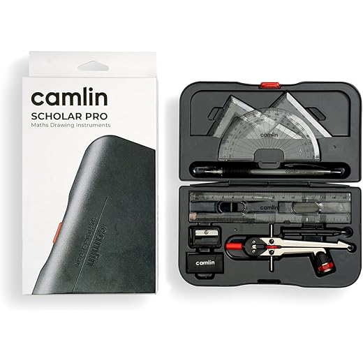 Camlin Scholar Pro Geometry Box - 12 Pieces