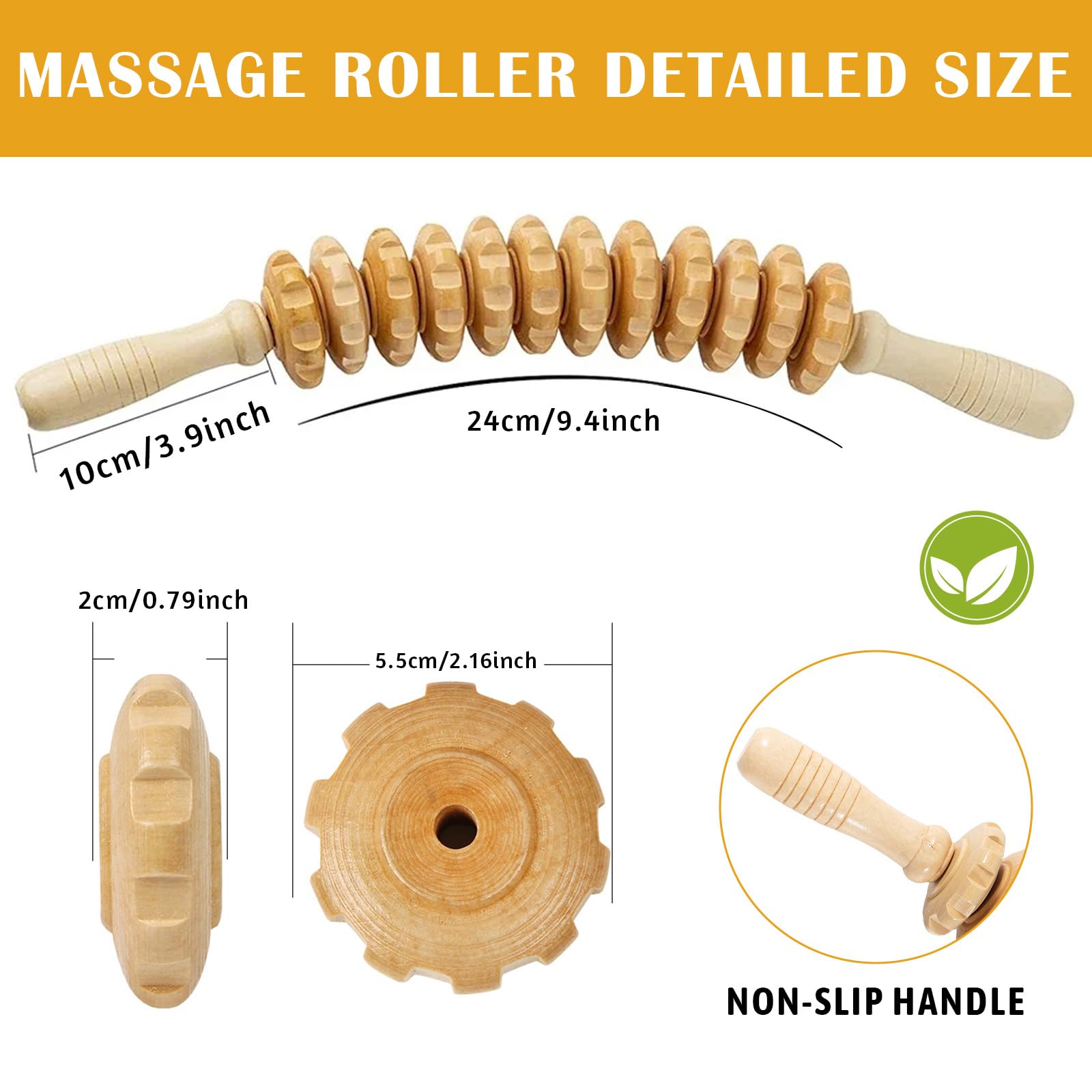 Accessories Anti Celulitis Masajeador Rodillo,Rodillo Masaje Muscular,Rodillo Aparato Anticelulítico,Alivio Del Dolor Muscular Y Relajación
