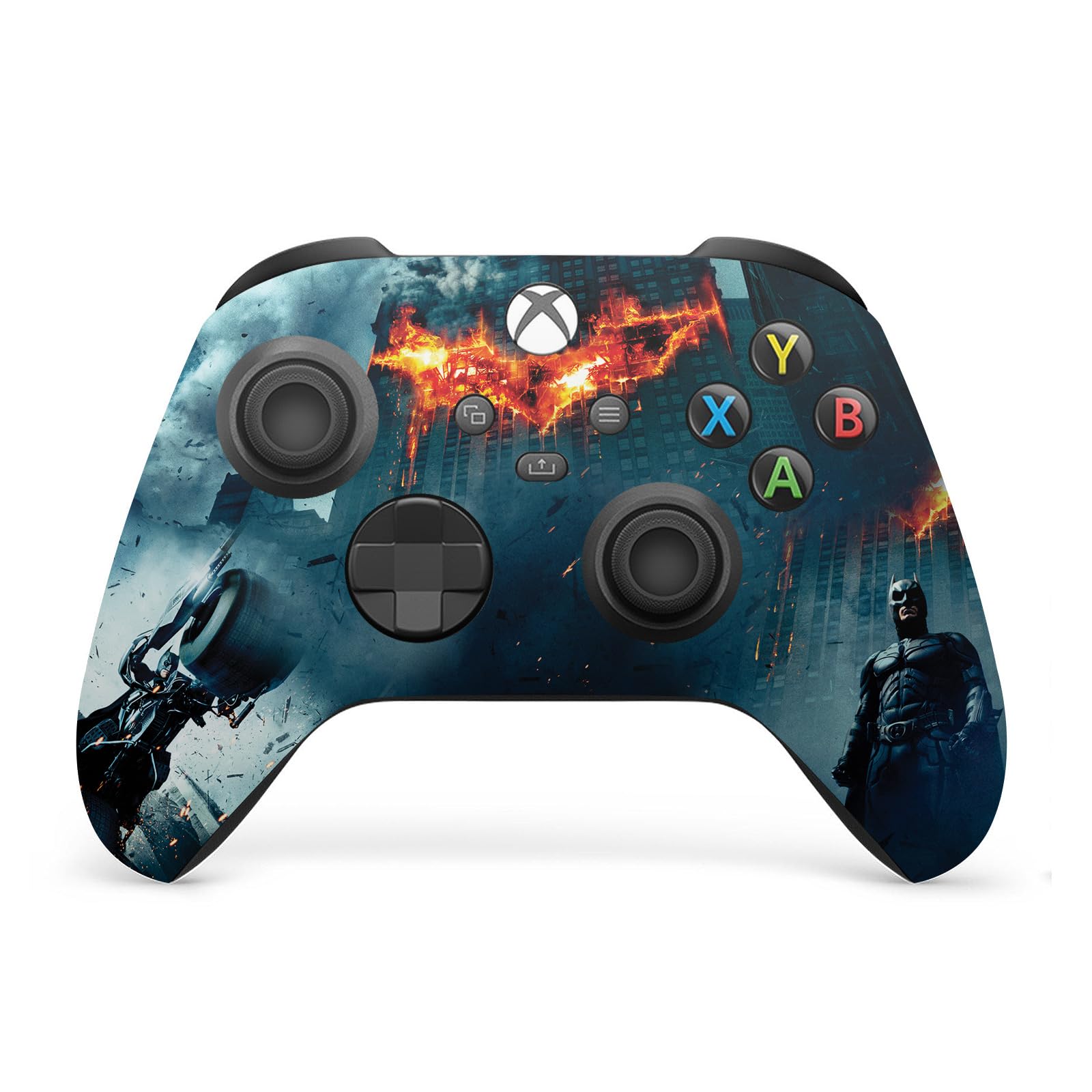 Head Case Designs sous Licence Officielle The Dark Knight Affiche Batman Art Clé Vinyle Autocollant De Jeu Peau Autocollant Couverture Compatible avec Xbox Series X Console and Controller Bundle