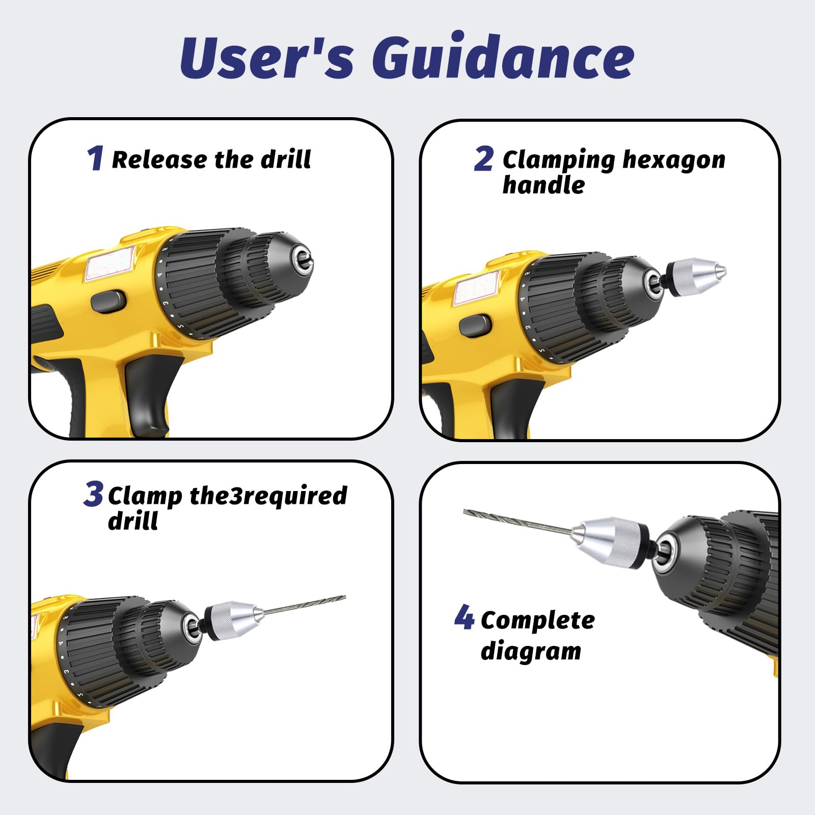 Drill Chuck Adapter - Fast Change for Impact Driver -5
