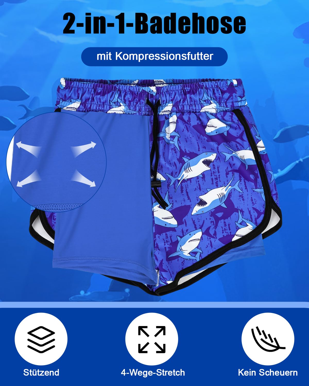 FLYISH DIRECT Baby Swimsuit Trunk and Rashguard Rash-Guard-Set, Zweiteiliger Kinder Badeanzug für Jungen und Mädchen