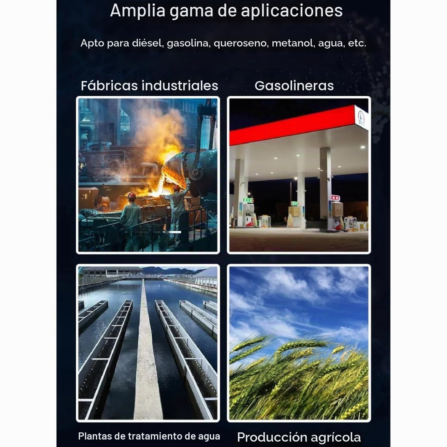 SIO Contador Digital para Gasoil, AdBlue y Combustibles – Medidor de Caudal Electrónico Preciso – Pantalla LCD – Ideal para Taller, Depósitos y Transferencia de Líquidos Automoción - Medidos Gasoil