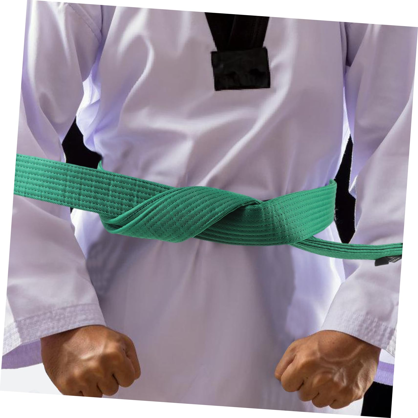 OSOLADY 3pcs Taekwondo Karate Belts Multicolor Cotton Martial Arts Training Belts for Adults Teens Lightweight Comfortable for Practicing Ranking