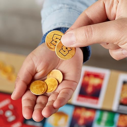 Miniatura 8 de Monopoly The Super Mario Bros. Movie Edition - Juego de mesa para niños, juegos familiares para fanáticos de Super Mario, mayores de 8 años