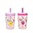 Zak Designs Kelso Toddler Cups For Travel or At Home, 15oz 2-Pack Durable Plastic Sippy Cups With Leak-Proof Design is Perfect For Kids (Sweet Berry, Lemon Zest)