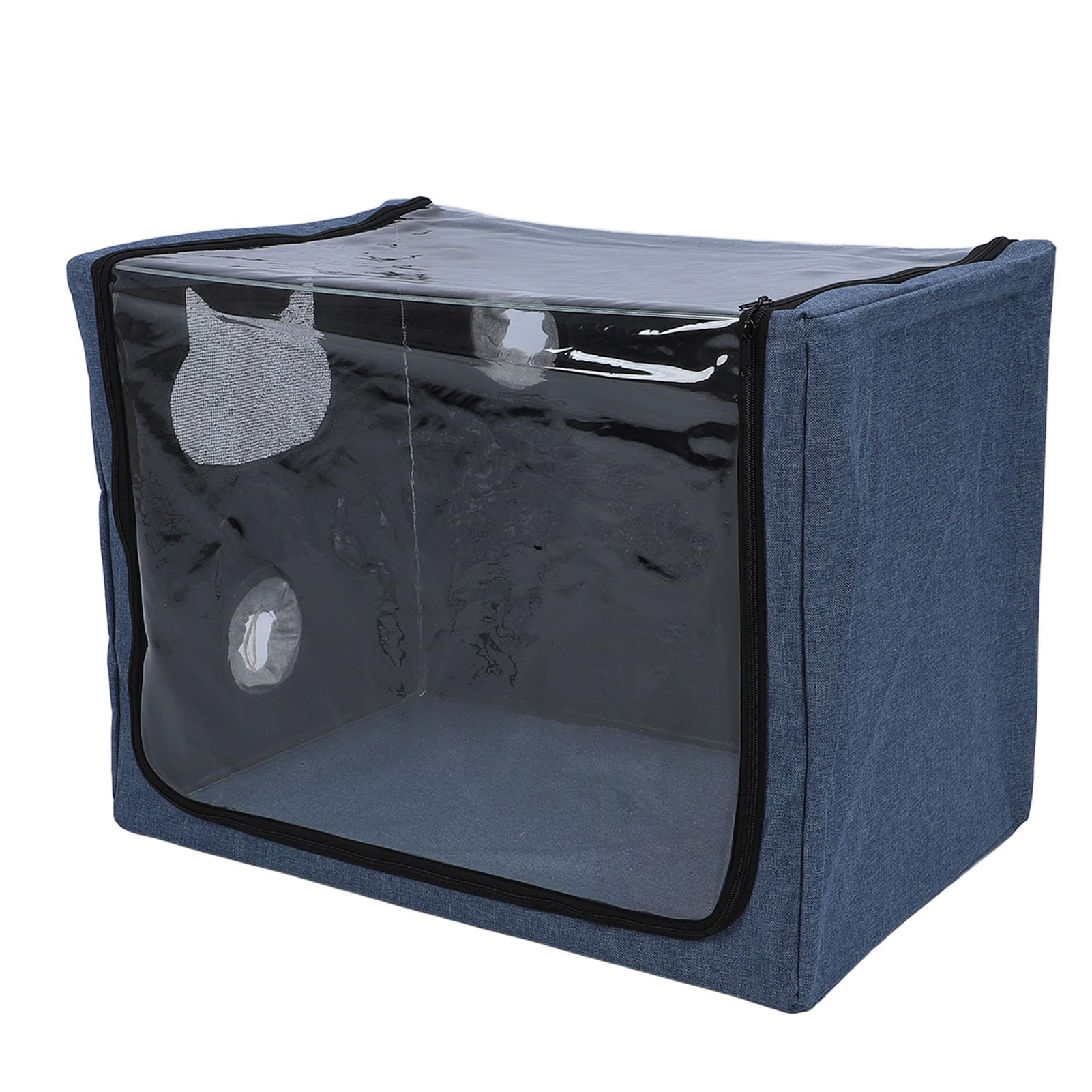 Caja de Atomización para Mascotas, Cámara de Oxígeno Segura para Gatos y Perros para el Hogar, Hospital, Portátil Plegable