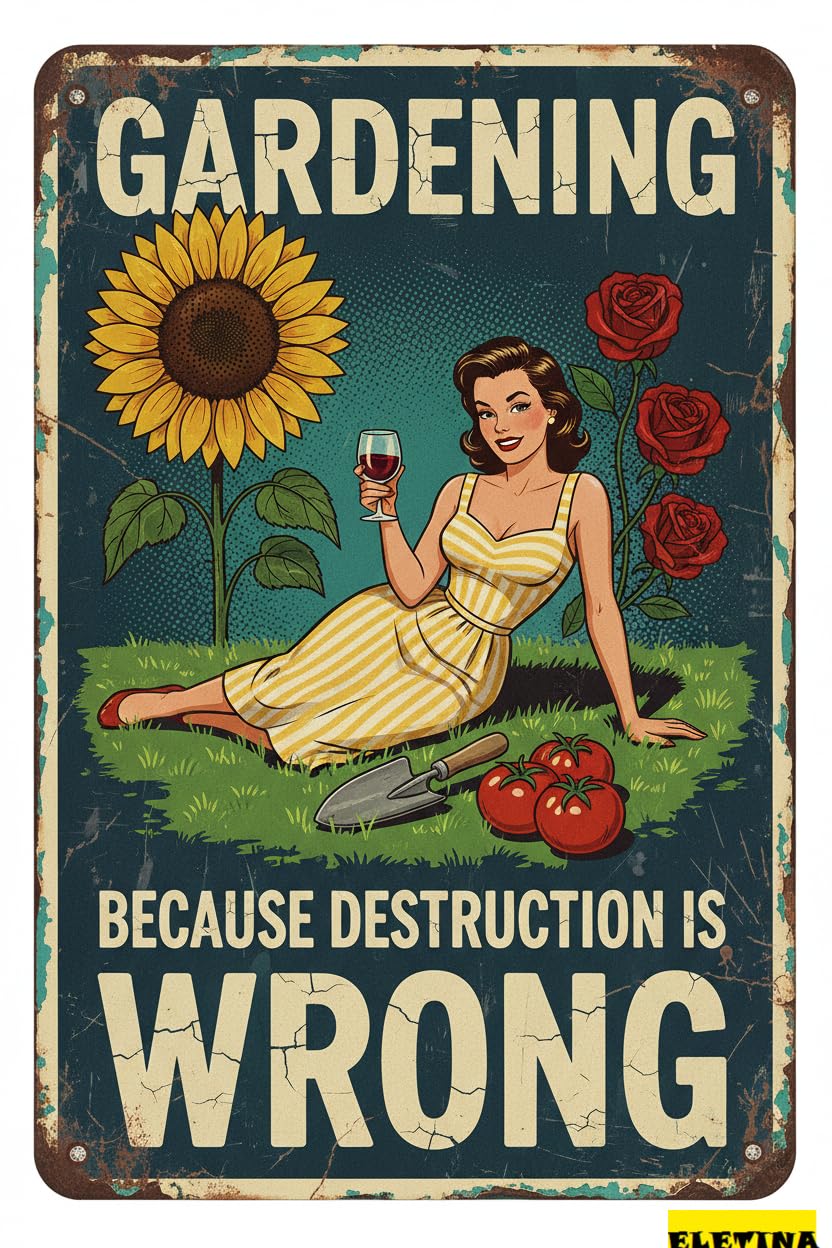 Vintage Metal Tin Sign Funny Office Humor Decor S: 'coffee Spelled Backwards Is Eeffoc', 'until I've Had My Coffee, I Don't Give Eeffoc', Home Pub Kitchen Retro Art Wall Decoration 8x12 Inch