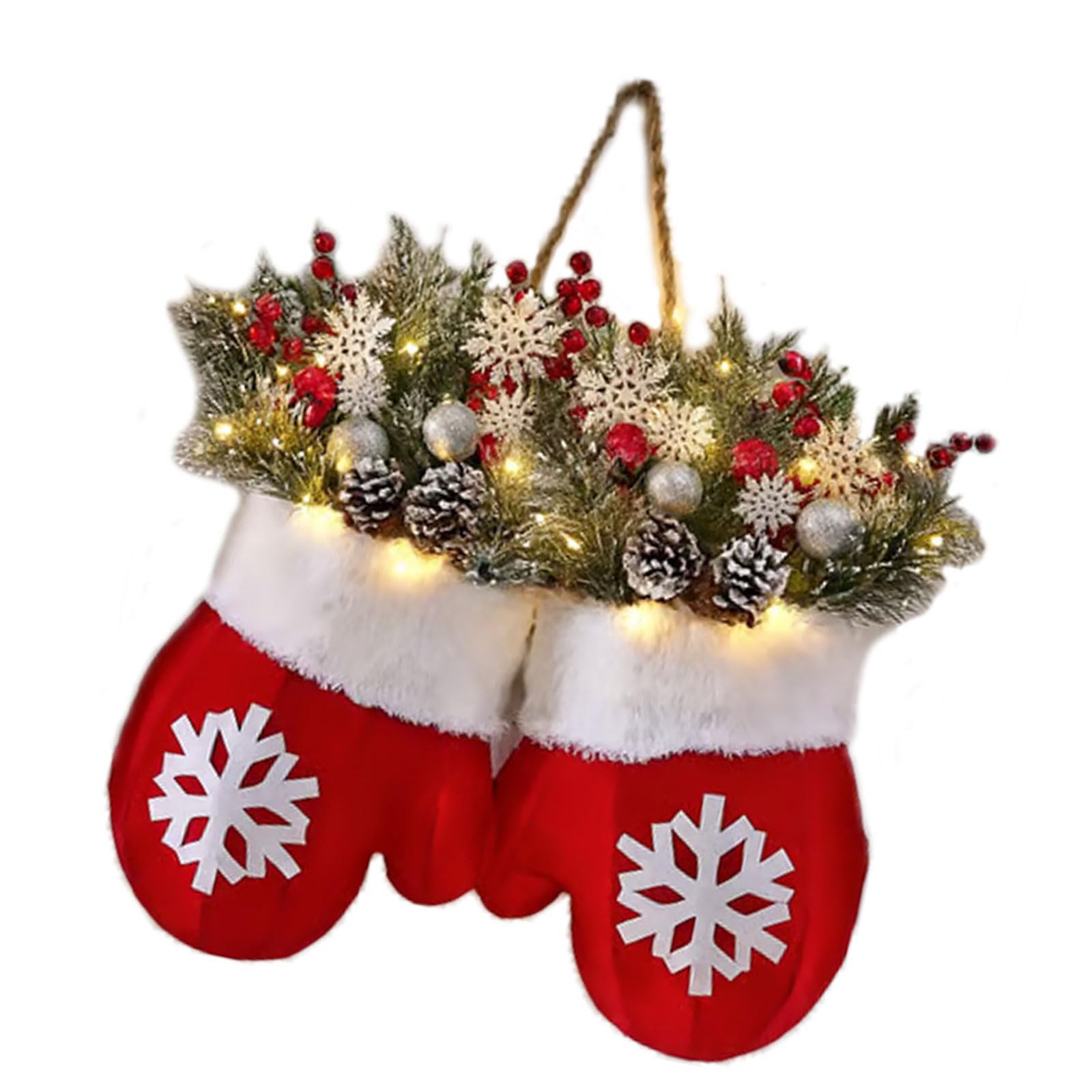 Xjdzineq Christmas Themed Hanging Ornament Snowflake Stocking Decoration for Homes Store Classroom Use Christmas Tree Hanging Decoration