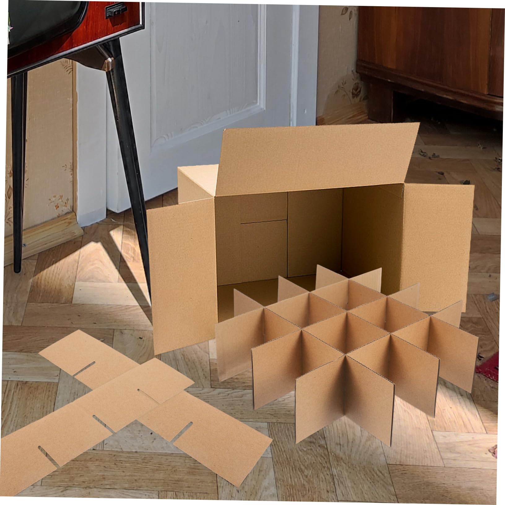 Mobestech 10sets Divisori Per Scatole Cartone Divisori Regolabili Per Traslochi Protezione e Piatti Sicuri e Resistenti Per Imballaggio e Spedizioni