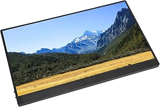 Monitor de Tela Sensível Ao Toque Ips de 15,6 Polegadas Liga de Alumínio Monitor de Tela Sensível Ao Toque Ips de 15,6 Polegadas 1080P 16:9 Proporção Compatível Com a Mesma Tela (plugue americano)