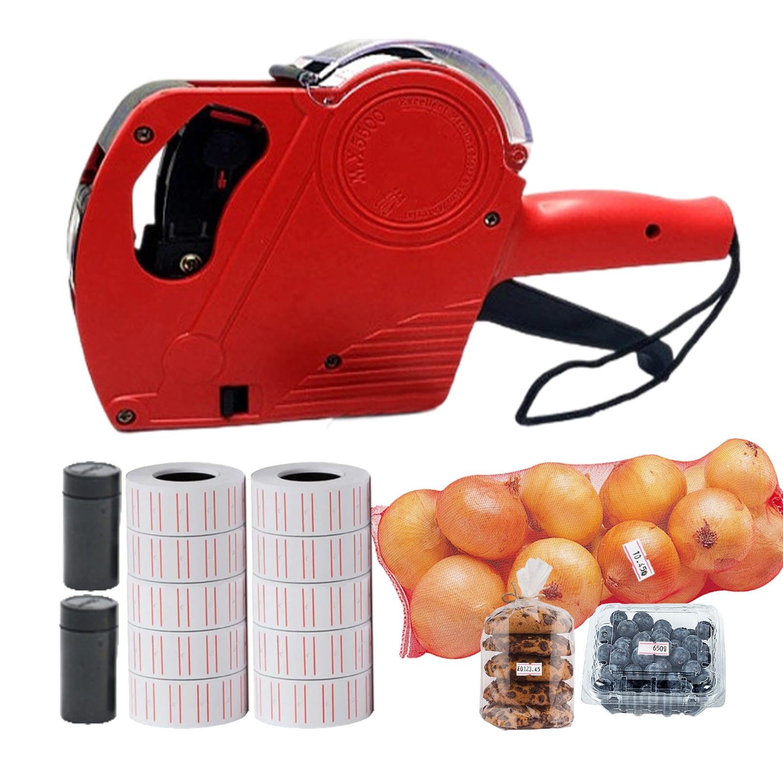 Handheld Pricing Label Machine - Efficient Tag Maker, Portable Pricing Tool | Perfect For Retail Shops And Cafes, Practical Device For Quick Labeling And Code Tagging In Supermarkets, Small Businesses