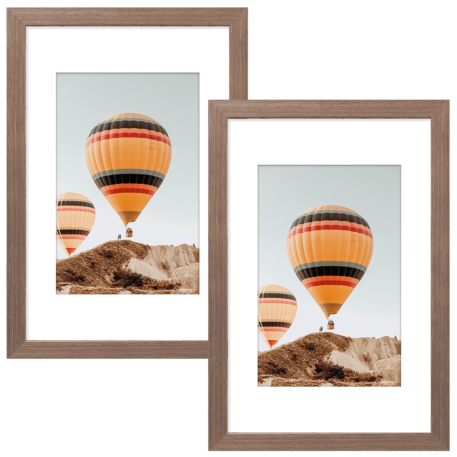 Buy SILD A3 Frame Rustic Brown Wood Pattern Picture Frames Set of 2, A3