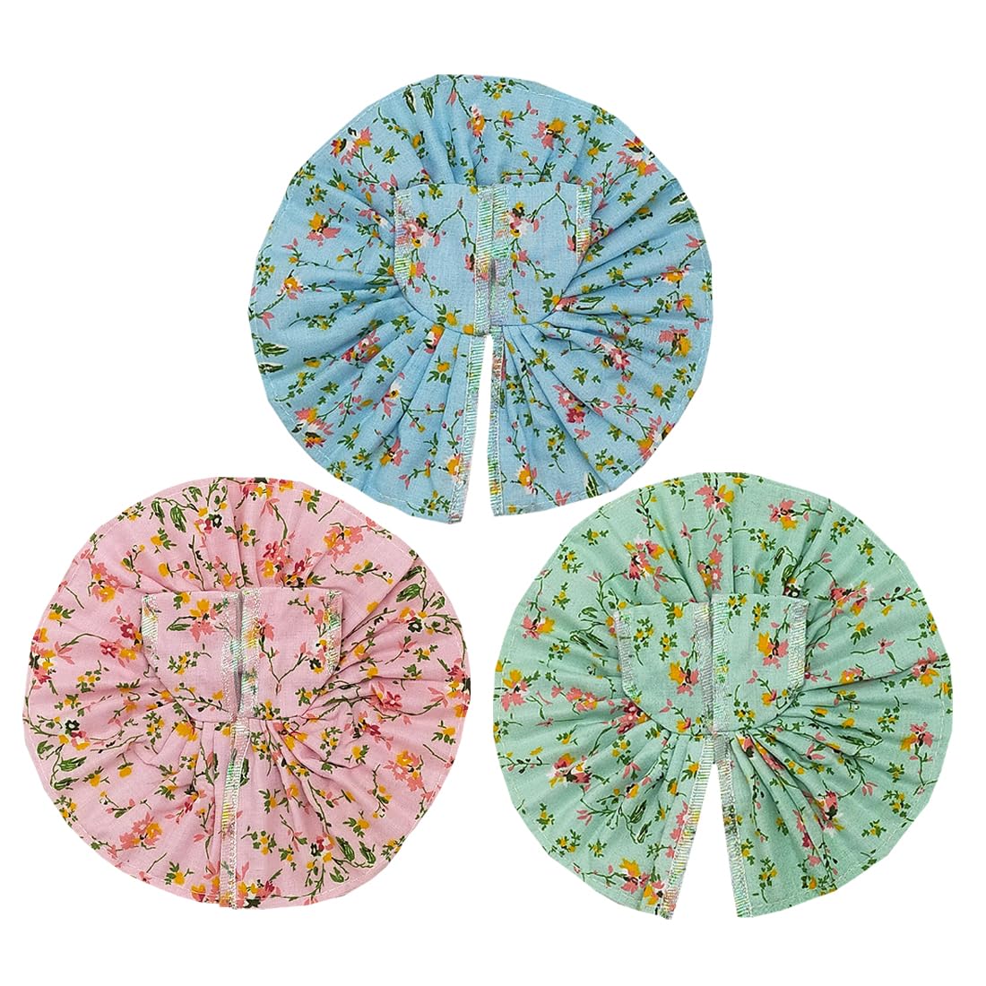 Ecommall Laddu Gopal Dress Size 0 Cotton Summer Poshak Set for Gopal ji, Khana ji, Ladoo Gopal, Krishna Combo Clothes Set of 3