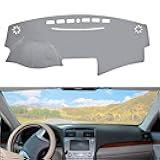 Dashboard Dash Cover Mat Carpet Compatible with 2007-2011 Toyota Camry(Grey)