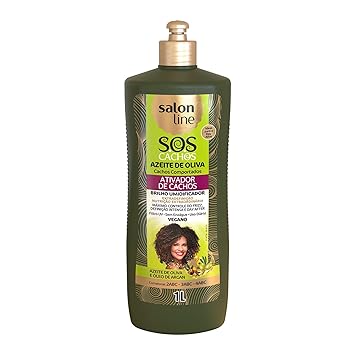 Amazon Com Salon Line Linha Tratamento Sos Cachos Ativador De Cachos Azeite De Oliva 1000 Ml Salon Line Treatment Sos Curls Collection Olive Oil Curl Activator 33 81 Fl Oz Beauty Personal Care