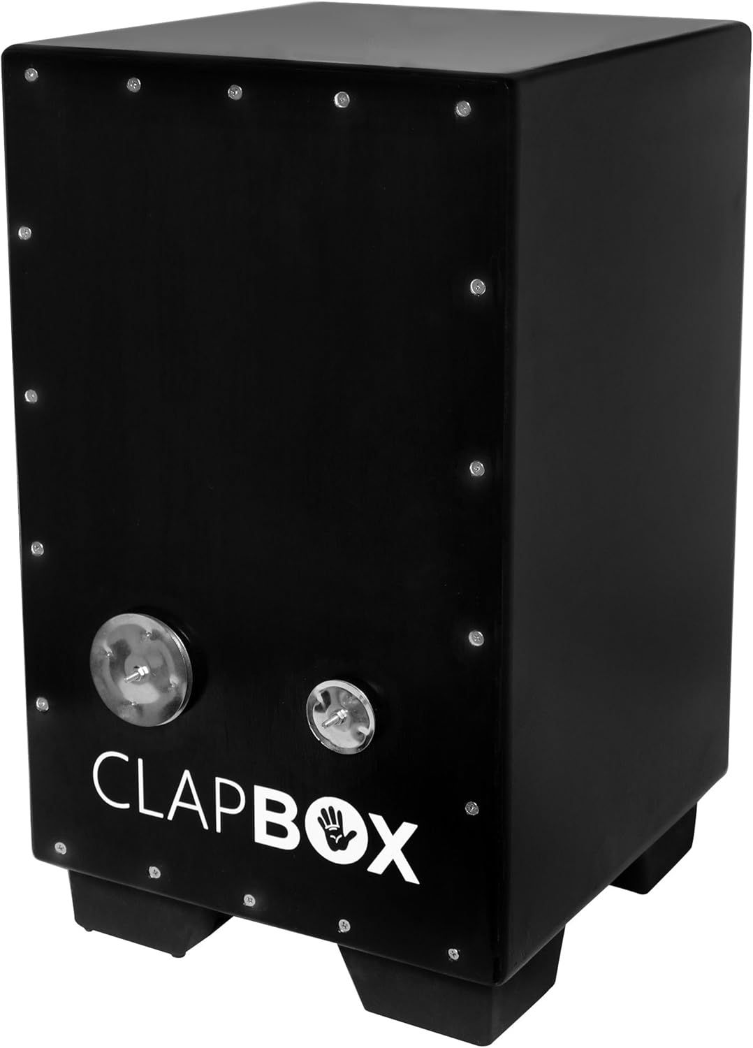 Clapbox Jingle Cajon CB22 Black, Teak Wood (H50 W30 L30