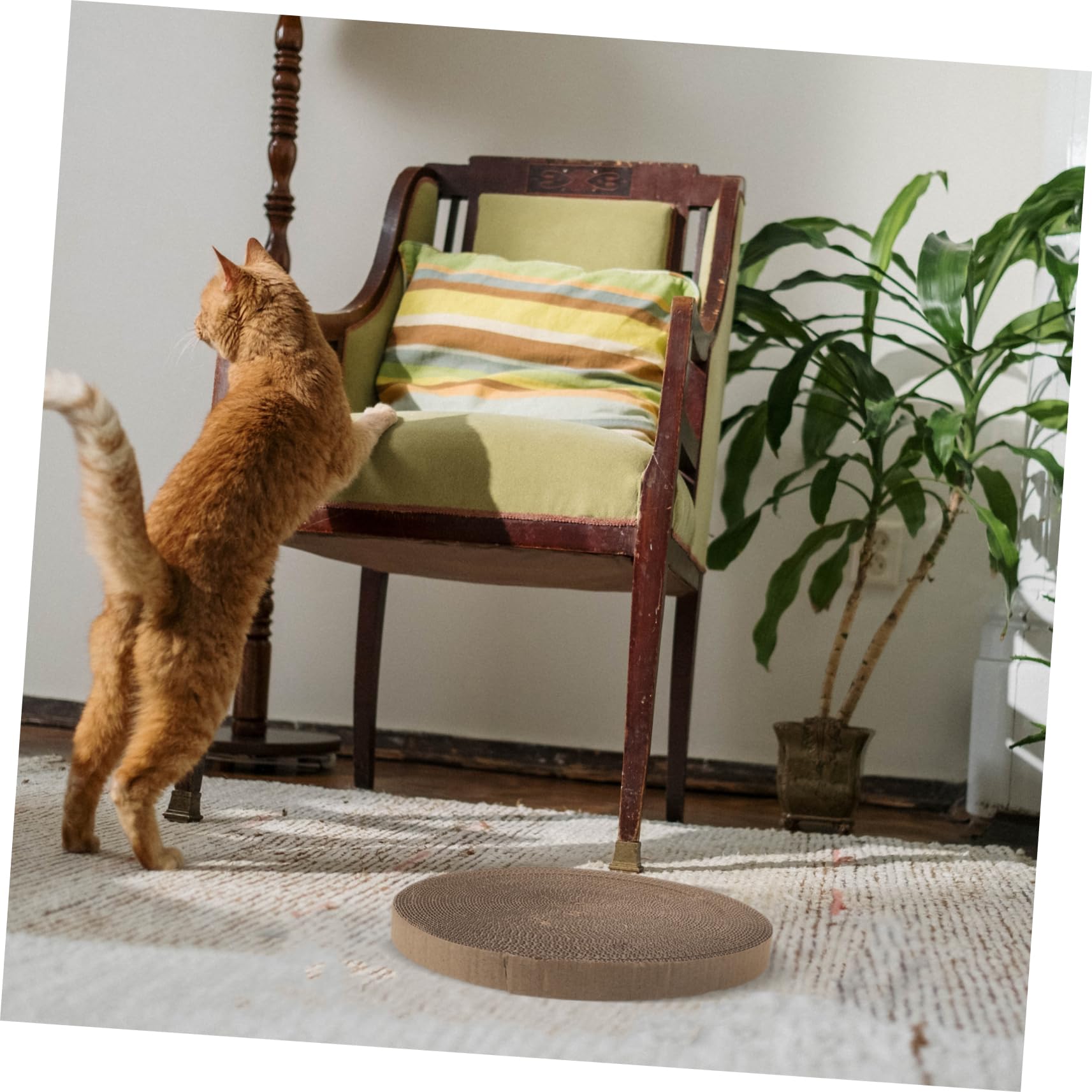 minkissy 3 Piezas de Repuesto Corrugado núcleo de cartón rascador para Gatos Almohadilla para rascar Gatitos Juguetes interactivos rascador de Gato cartón Almohadilla de Repuesto para Gatos Cama de