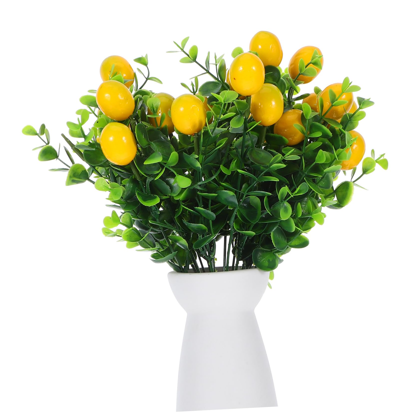 STOBAZA 8 Pezzi Eucalipto con Bouquet Artificiale Verde Realistico Decorativi Manutenzione per Fotografia