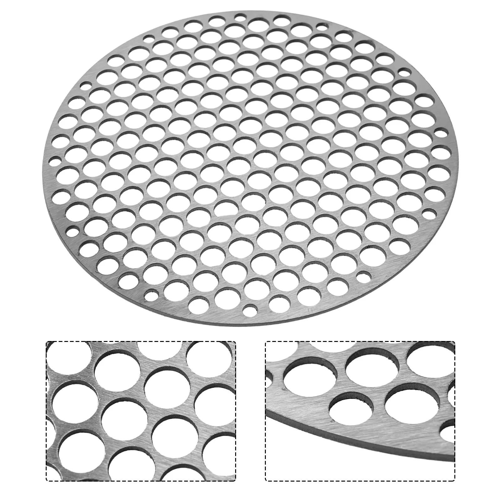 Siatka do grilla ze stali nierdzewnej, okrągła, węglowa, pieca parowego, grillowania i pieczenia, 18-26 cm(20CM)