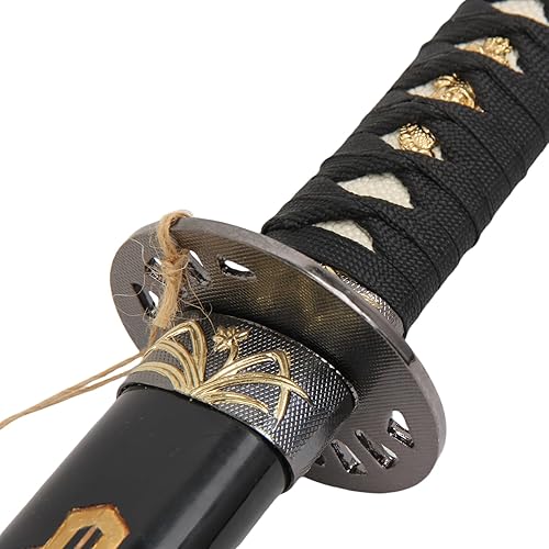 Miniatura 6 de Sword Valley Kill Bill - Juego de 3 piezas de espada samurái estilo película premium con soporte de exhibición de 3 niveles, vainas grabadas,