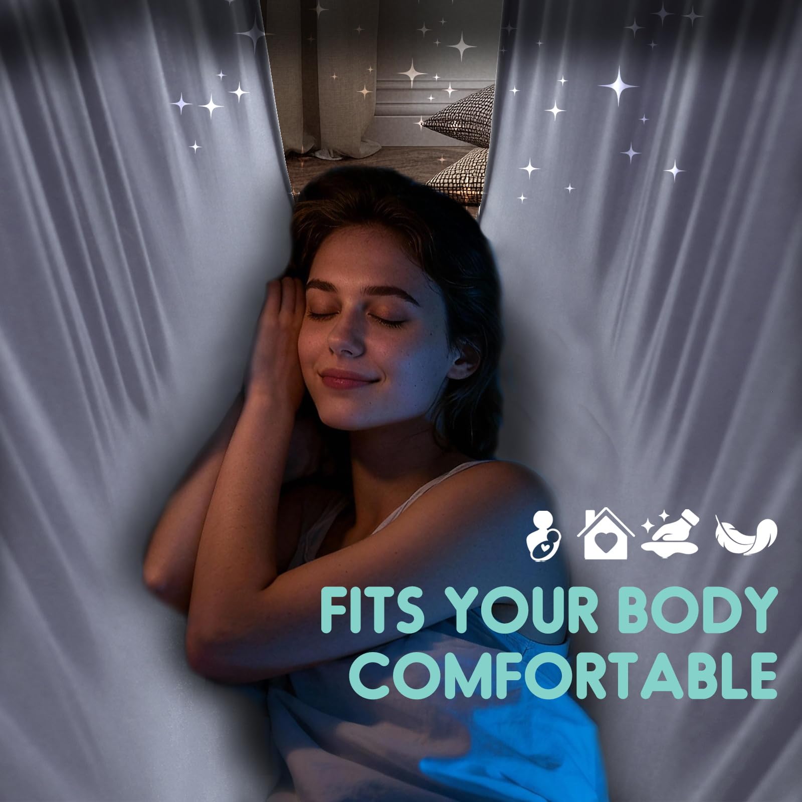 Chihee Hamaca de Yoga aéreo para inversiones y flexibilidad Hamaca de suspensión de poliéster estiramientos de Yoga y meditación - Fácil instalación con Kit de Montaje Seguro