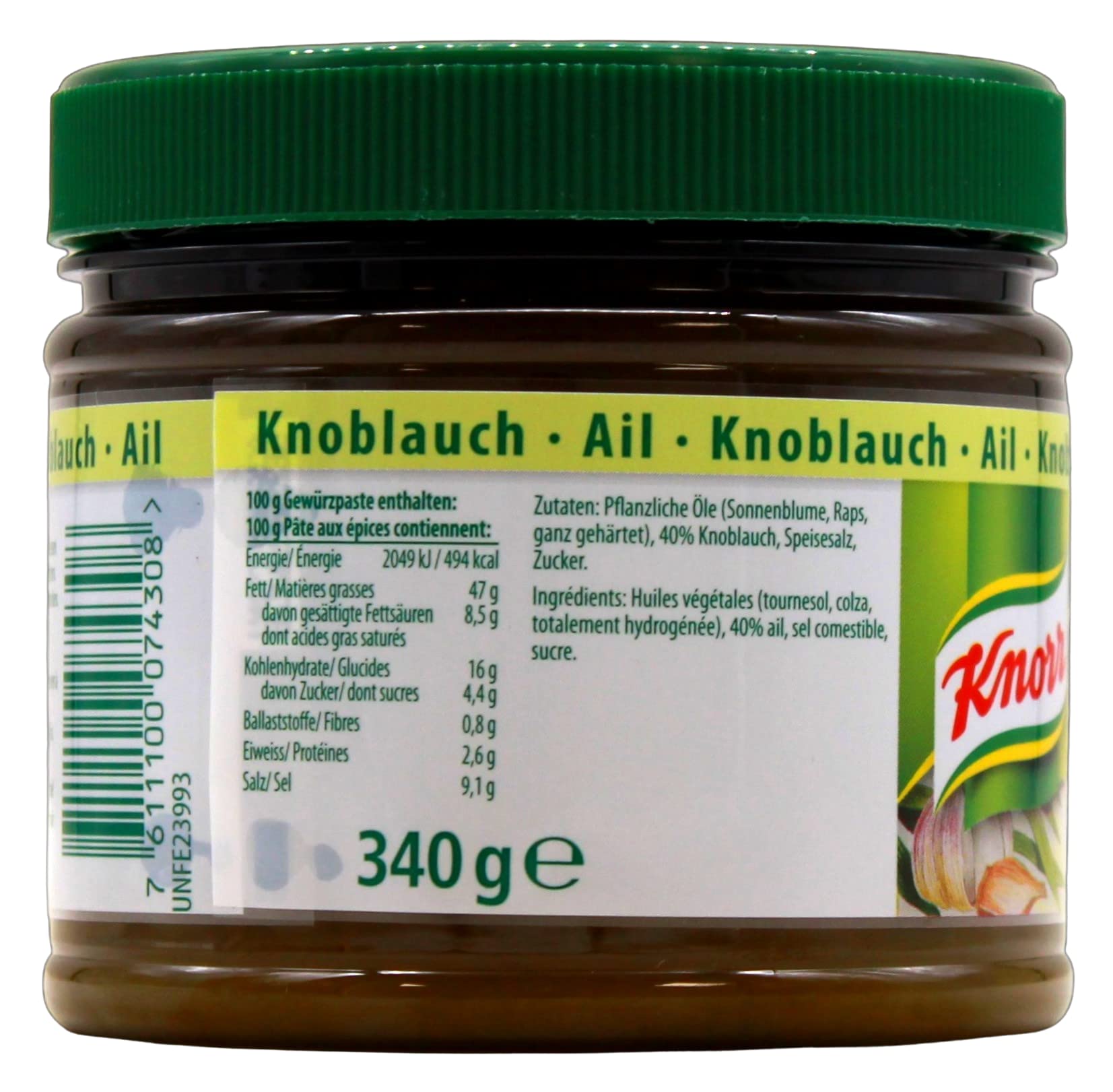 Knorr Mise en place Knoblauch Paste, (1 x 340g)