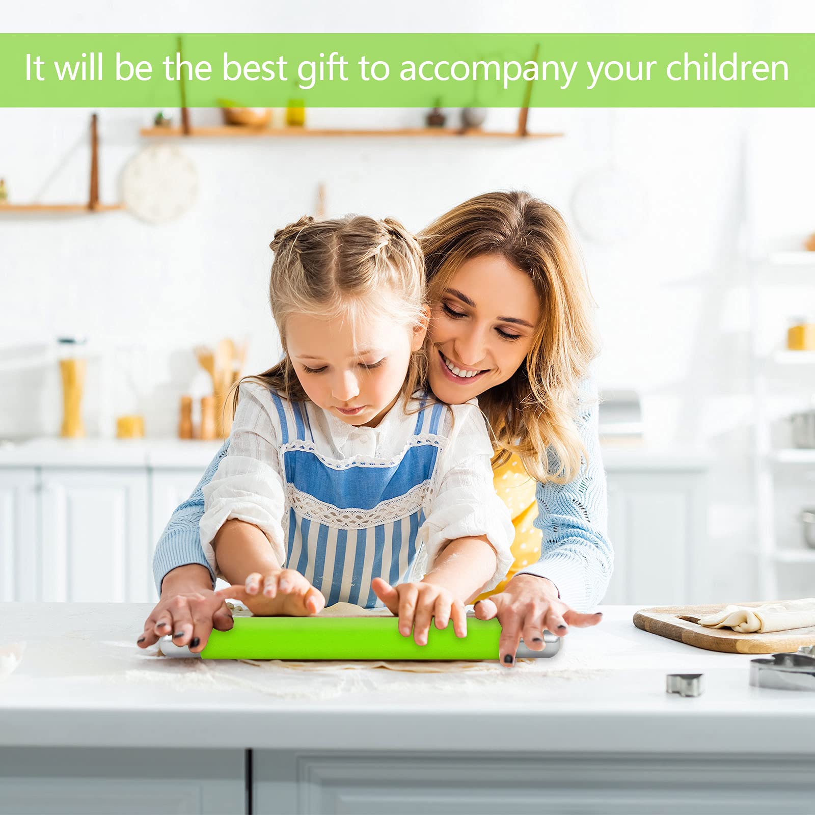 Mattarello In Silicone Antiaderente Remeel - Con Interno Acciaio Per Pasta, Biscotti E Fondente - Foto 11