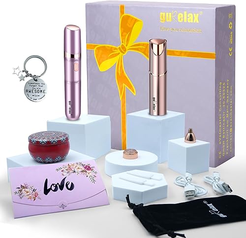 Miniatura 1 de Depiladora eléctrica de belleza+removedor de vello facial para mujeres, juego de regalo de dispositivo de depilación, sistema de depilación