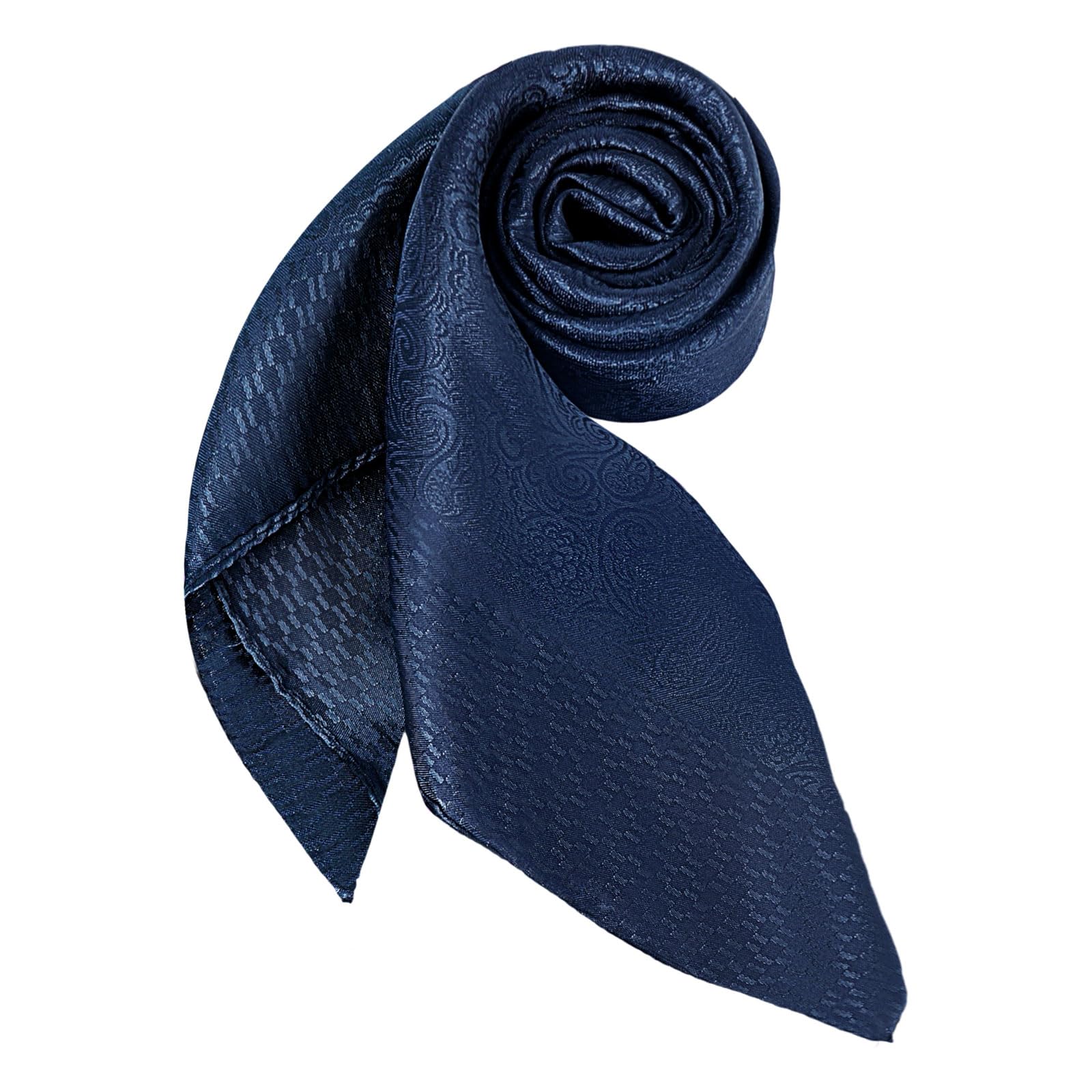 DAMILY Vintage Bandana Herren seidentuch Quadratisch Kopftuch Sommer Halstuch Satin Atmungsaktive Stirnband Festival Haarband Unifarben mit Muster 90x90cm