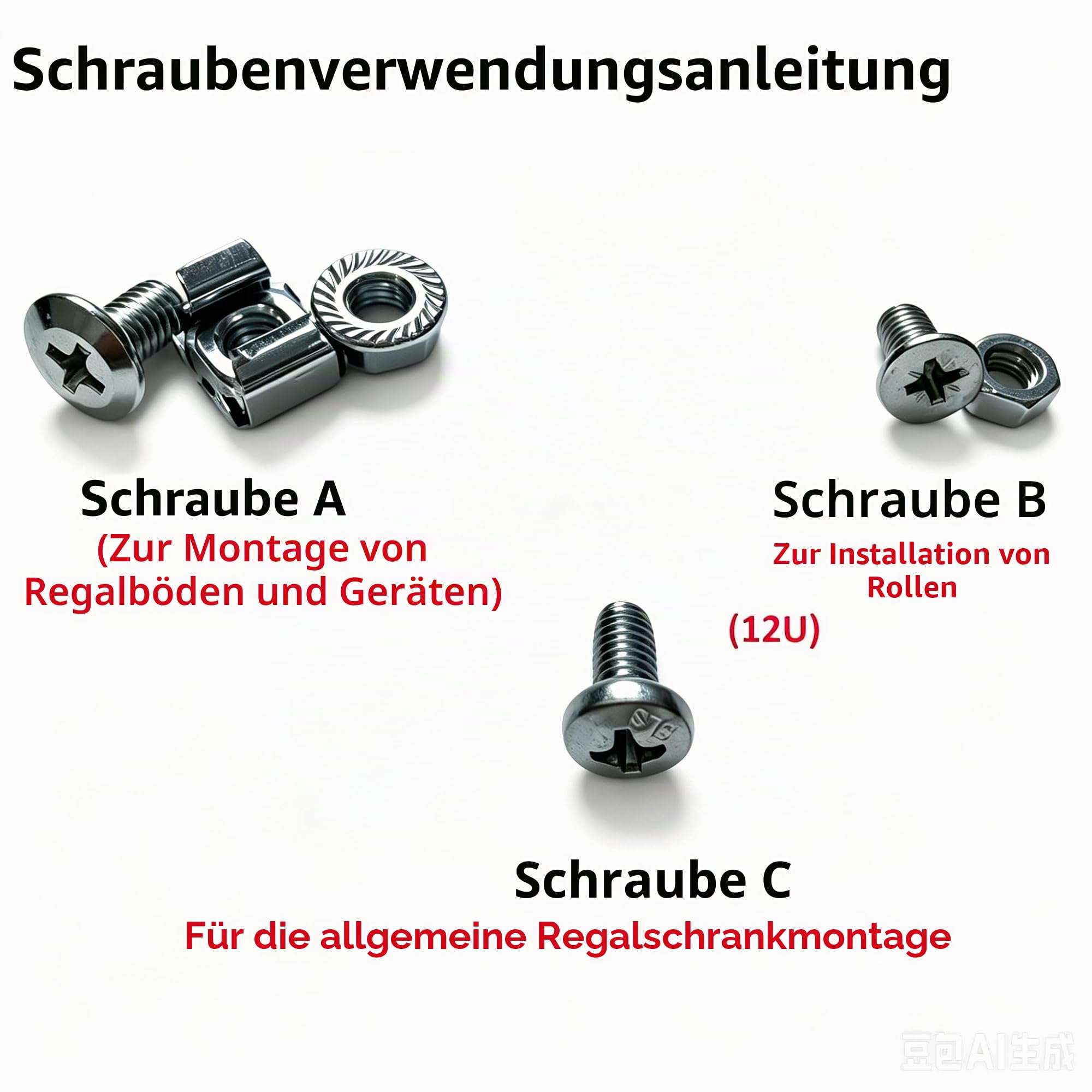 MT-VIKI 12HE Netzwerkschrank HxBxT 600x 650x600mm, 0.8mm SPCC-Kaltgewalzter Stahl, 600mm Tiefe, Traglast 60kg, mit 4 Rollen & 1x 12'' Rack-Regalboden