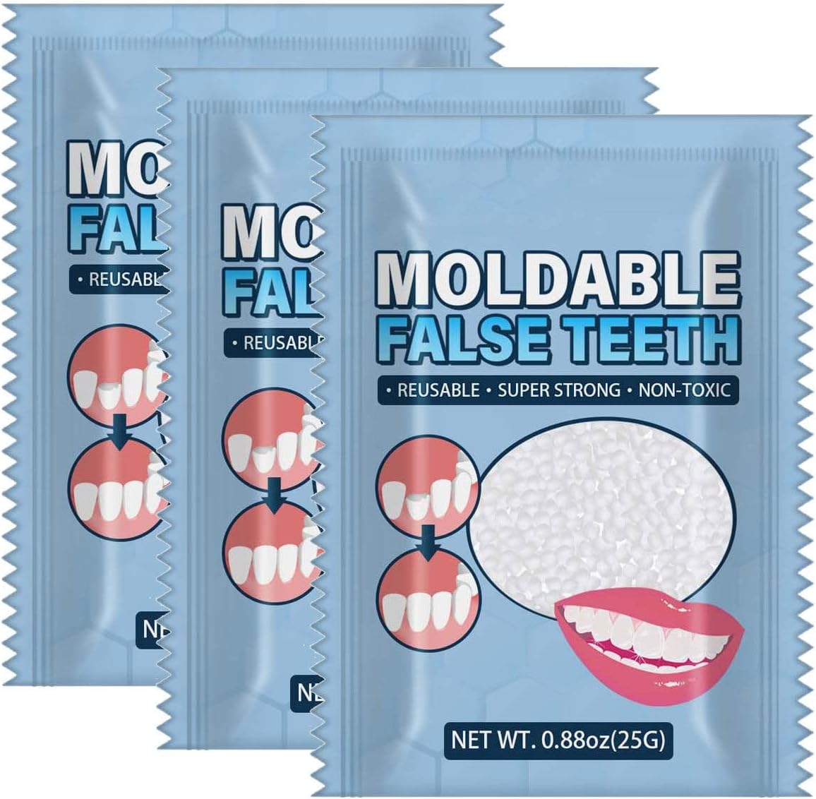 Plastic Teeth Glue Makeup Dentures Modified Temporary