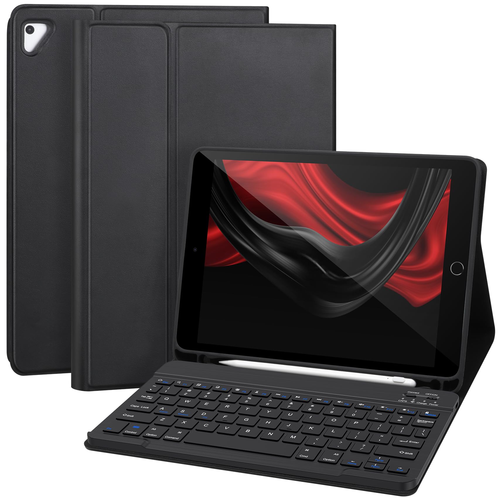 APHBZGE Keyboard case for iPad 9.7 inch,Black